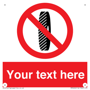 Custom Do Not Change Grinding Wheel Sign